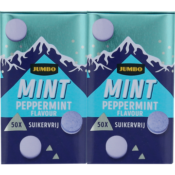Jumbo Mint Suikervrij 2 x 50 Stuks