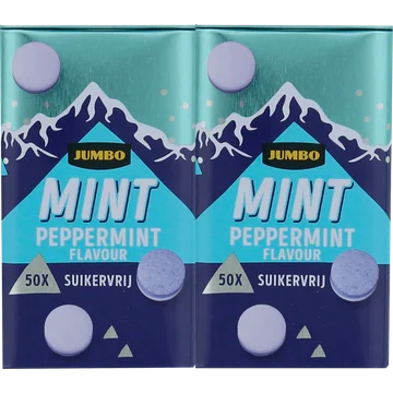 Jumbo Mint Suikervrij 2 x 50 Stuks