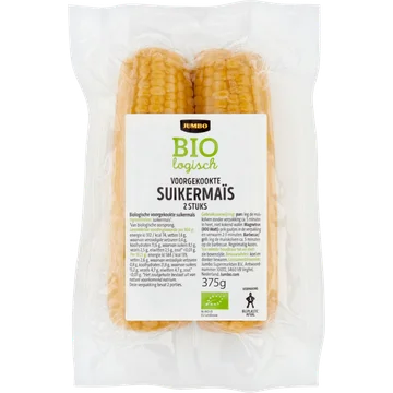 Jumbo Biologisch Voorgekookte Maïskolven 2 Stuks