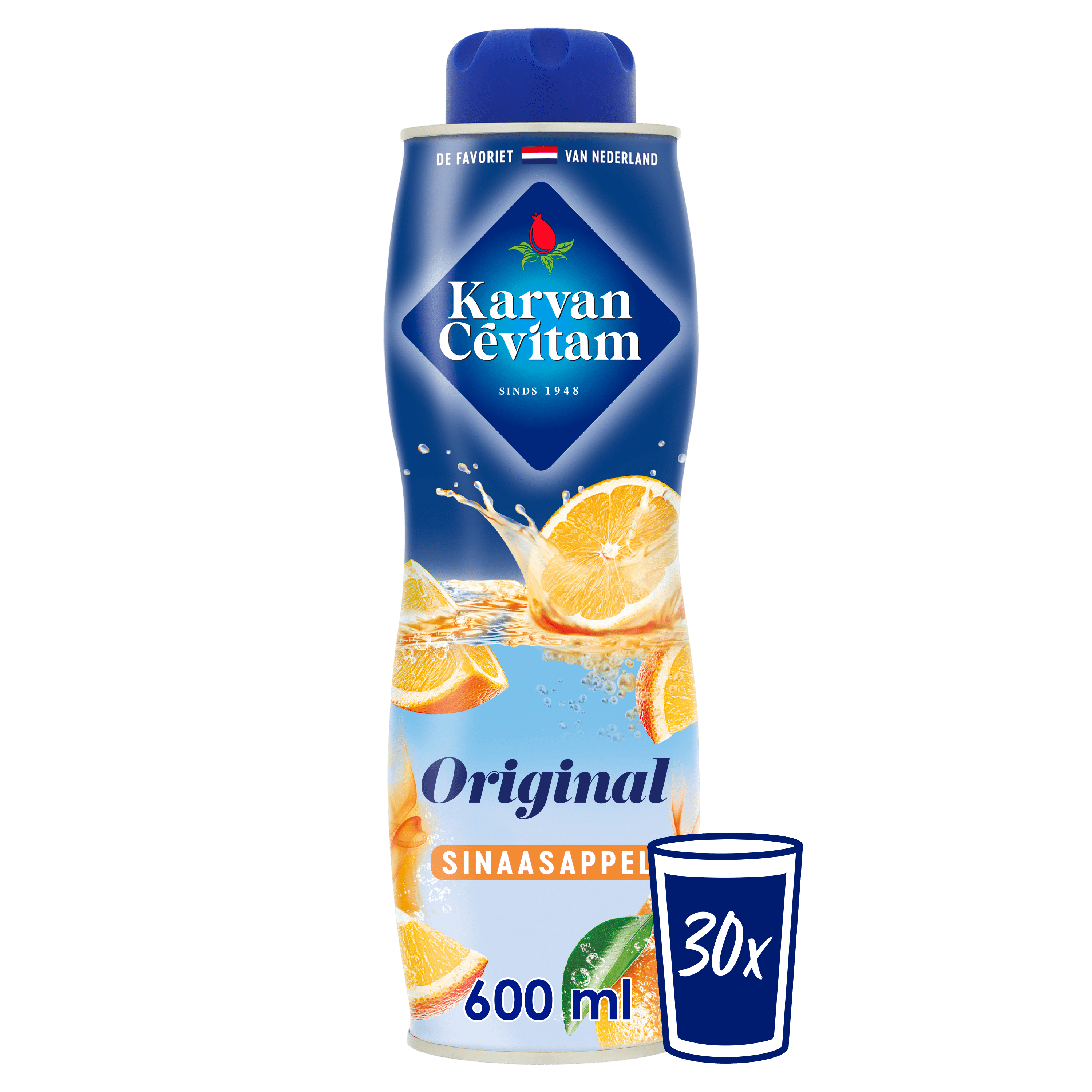 Karvan Cévitam Sinaasappel Original Siroop, 600 ml