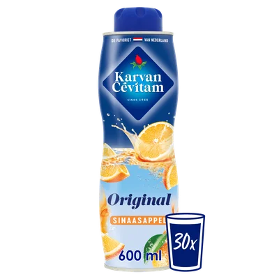 Karvan Cévitam Sinaasappel Original Siroop, 600 ml