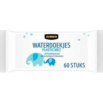 Jumbo Waterdoekjes Plasticvrij 60 Stuks