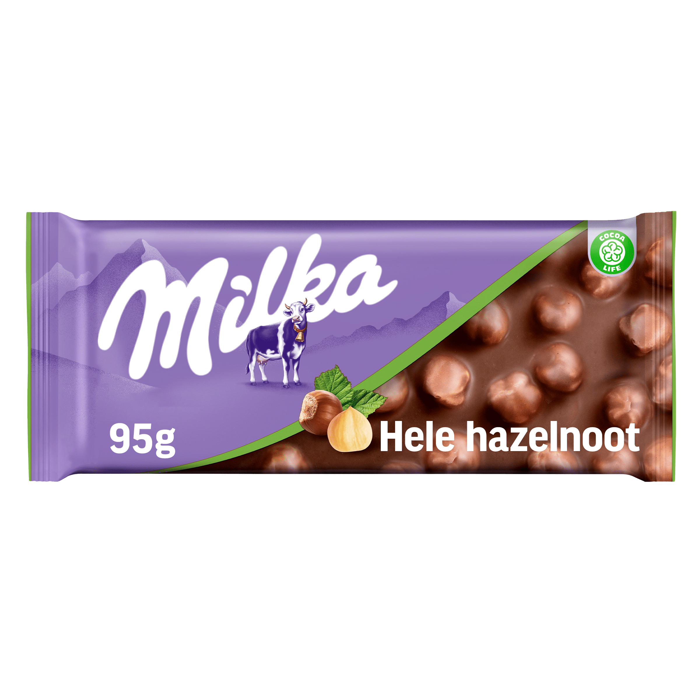 Milka Chocoladereep hele hazelnoot