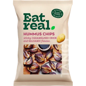 Eat Real Hummus Caramelised Onion & Balsamic Vinegar 110 g
