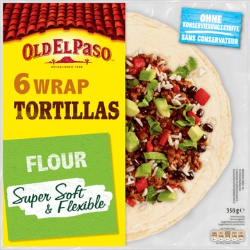 Old El Paso Wrap Tortillas Large 350g
