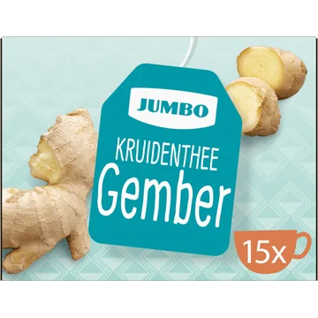 Jumbo Kruidenthee Gember 15 x 2,5 g