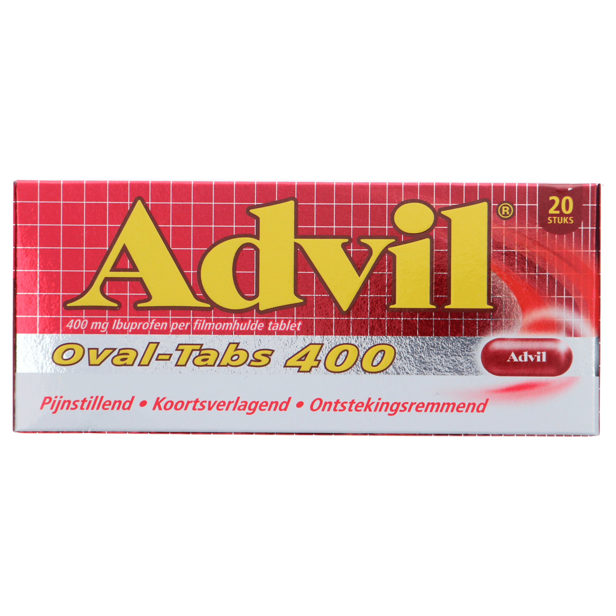 Advil Reliva Forte Oval-Tabs pijnstiller 400 mg, 20 stuks