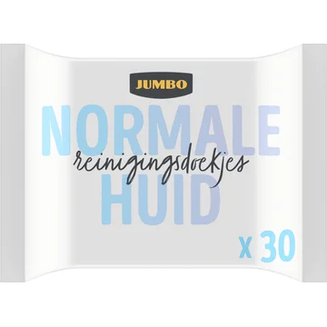Jumbo Gezichtsreinigingsdoekjes Normale Huid 30 Stuks