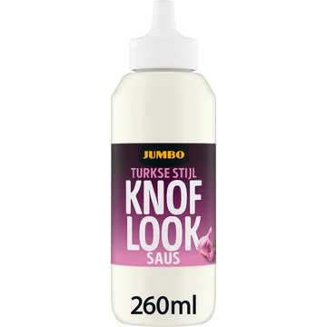 Jumbo Turkse Stijl Knoflook Saus 260 ml