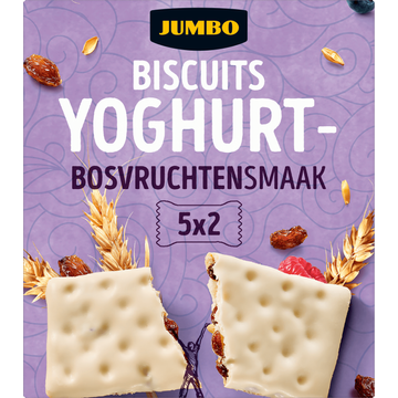 Jumbo Biscuits Yoghurt Bosvruchtensmaak 5 x 2 Stuks