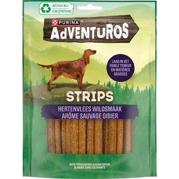 AdVENTuROS Strips Hondensnacks Rijk aan Hert