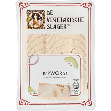 De Vegetarische Slager Kipworst 100 g