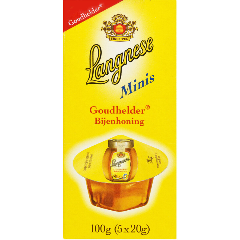 Langnese Bloemenhoning Goudhelder Minis 5 x 20g