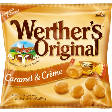 Werther's Original Roomsnoepjes Caramel & Crème Zak, 150 gram