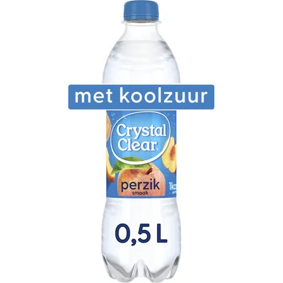 Crystal Clear Perziksmaak 0,5 L