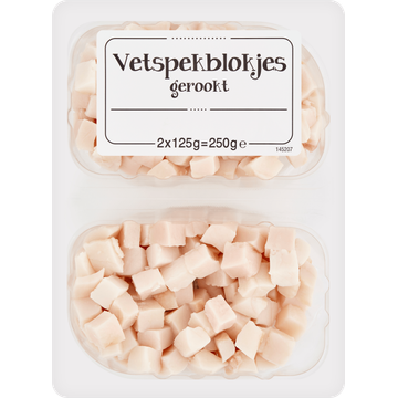 Vetspekblokjes Gerookt 2 x 125 g