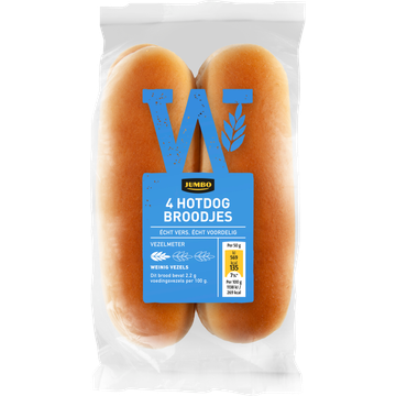 Jumbo - Hotdog Broodjes - 4 Stuks