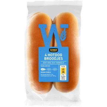 Jumbo - Hotdog Broodjes - 4 Stuks