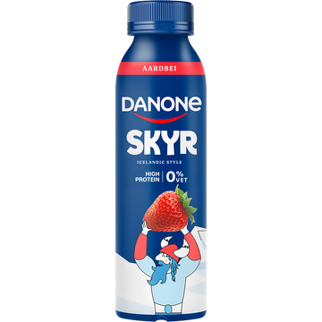 Danone Skyr Drink Aardbei Protein 0% Vet 270 ml