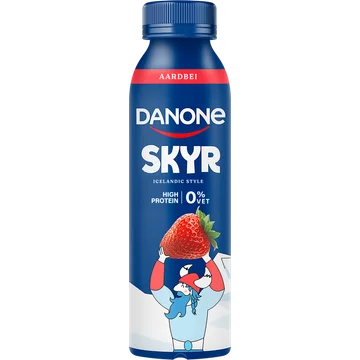 Danone Skyr Drink Aardbei Protein 0% Vet 270 ml