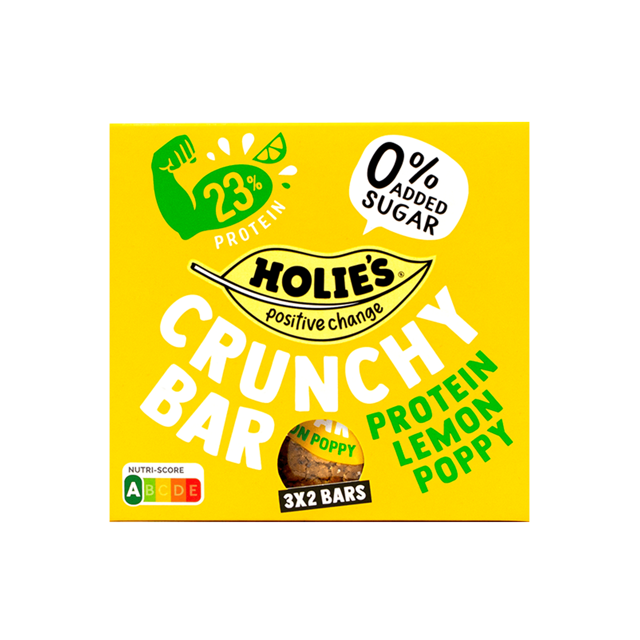 Holie's Crunchy bar protein lemon poppy