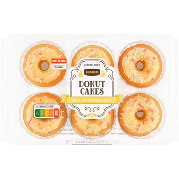 Jumbo Donut Cakes met Citroensmaak 150 g