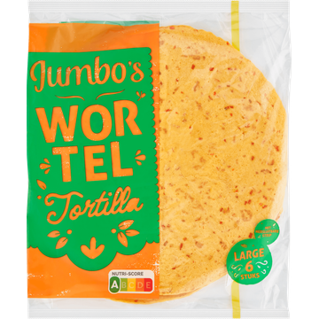 Jumbo's Wortel Tortilla Large 6 Stuks