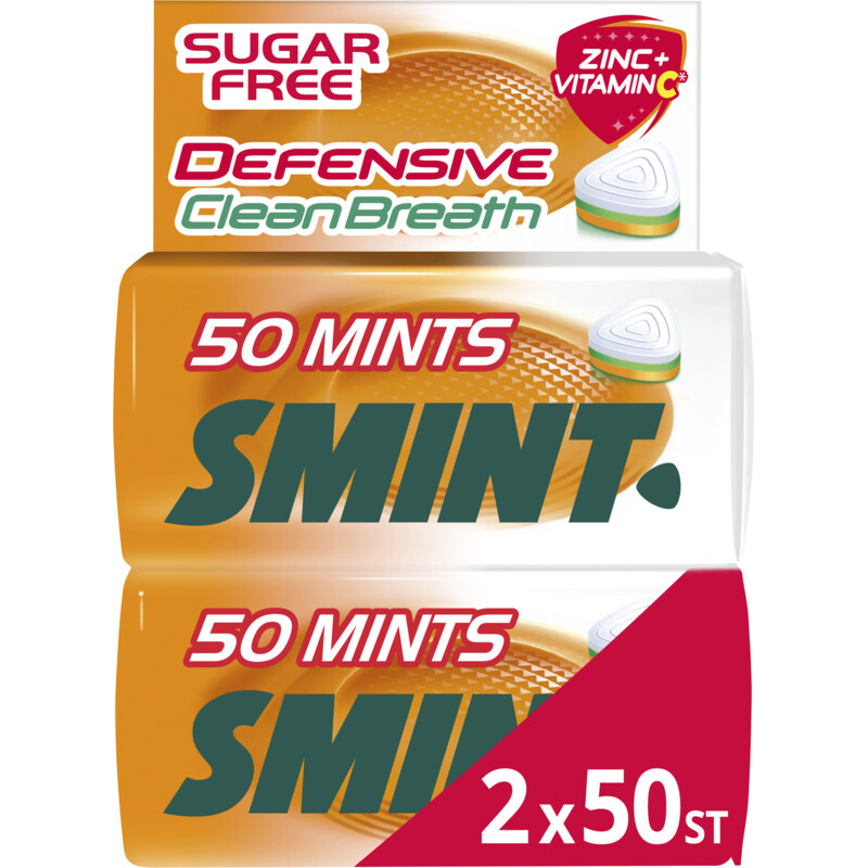 Smint Defensive orangemint clean breath 2-pack