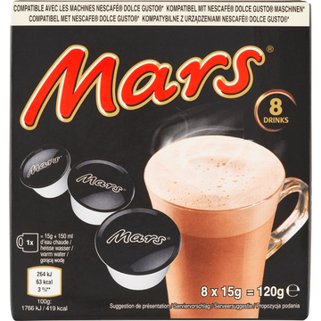 Mars Cacaopoeder 8 x 15 g