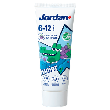 Jordan Tandpasta Milde Fruitsmaak 6-12 Jaar 50 ml
