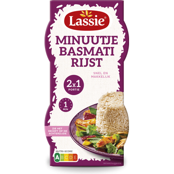 Lassie Minuutje Basmatirijst 2x125g