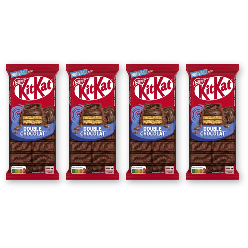 Kitkat Melkchocoladereep double chocolate 4-pck