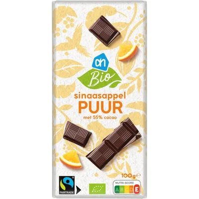 AH Biologisch Reep puur sinaasappel