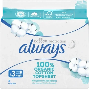 Always Cotton Protection Night Maandverband