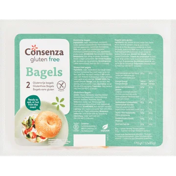 Consenza Glutenvrije Bagels 2 x 85 g