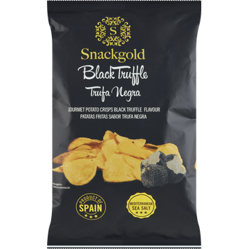 Snackgold Gourmet Potato Crisps Black Truffle Flavour 125 g