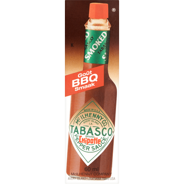 Tabasco Chipotle Pepper Sauce BBQ Smaak 60 ml