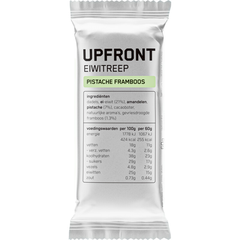 Upfront Eiwitreep pistache framboos