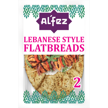 Al'Fez Vuurgebakken Libanese Stijl Flatbreads met Kruidige Za'atar 2 Stuks 180 g