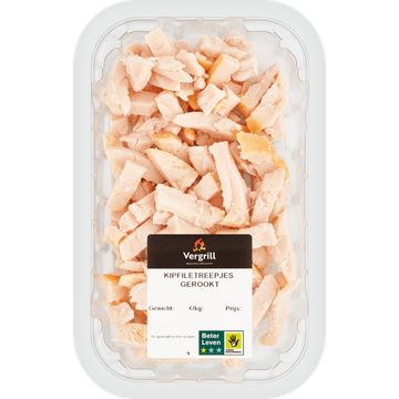 Vergrill Kipfiletreepjes Gerookt 120 g