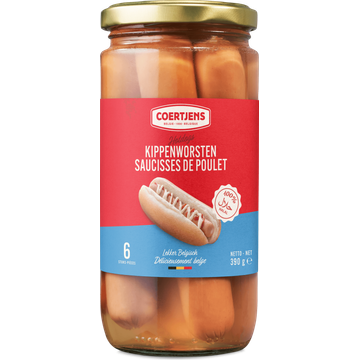 Coertjens 6 Kippenworsten 390 g
