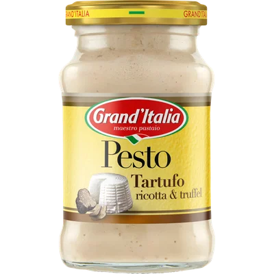 Grand'Italia Pesto Tartufo met Truffel en Ricotta 90 g