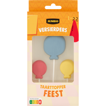 Jumbo Versierders Taarttopper Feest 65 g