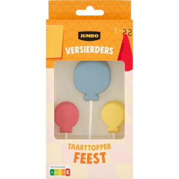 Jumbo Versierders Taarttopper Feest 65 g