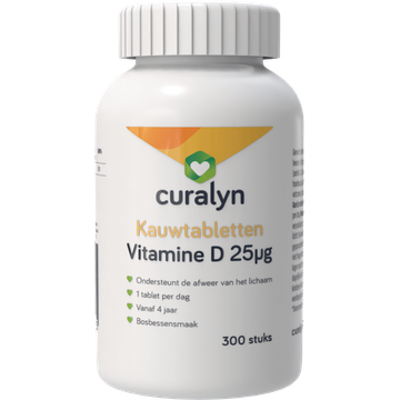 Curalyn Vitamine D 25mg Kauwtabletten 300 Stuks