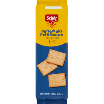 Schär Butterkeks  Glutenvrij 4 x 41 g