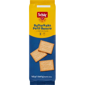Schär Butterkeks  Glutenvrij 4 x 41 g