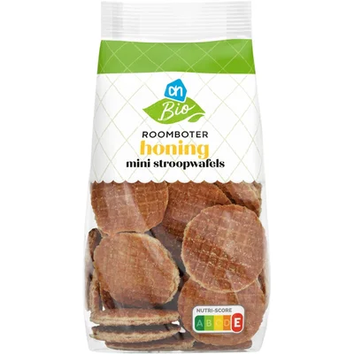 AH Biologisch Roomboter honing mini stroopwafels