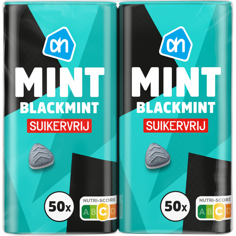 AH Mint blackmint suikervrij 2-pack