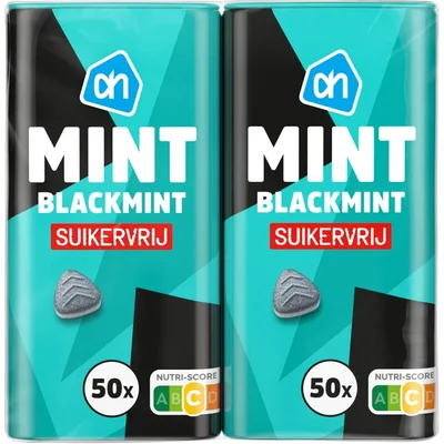 AH Mint blackmint suikervrij 2-pack